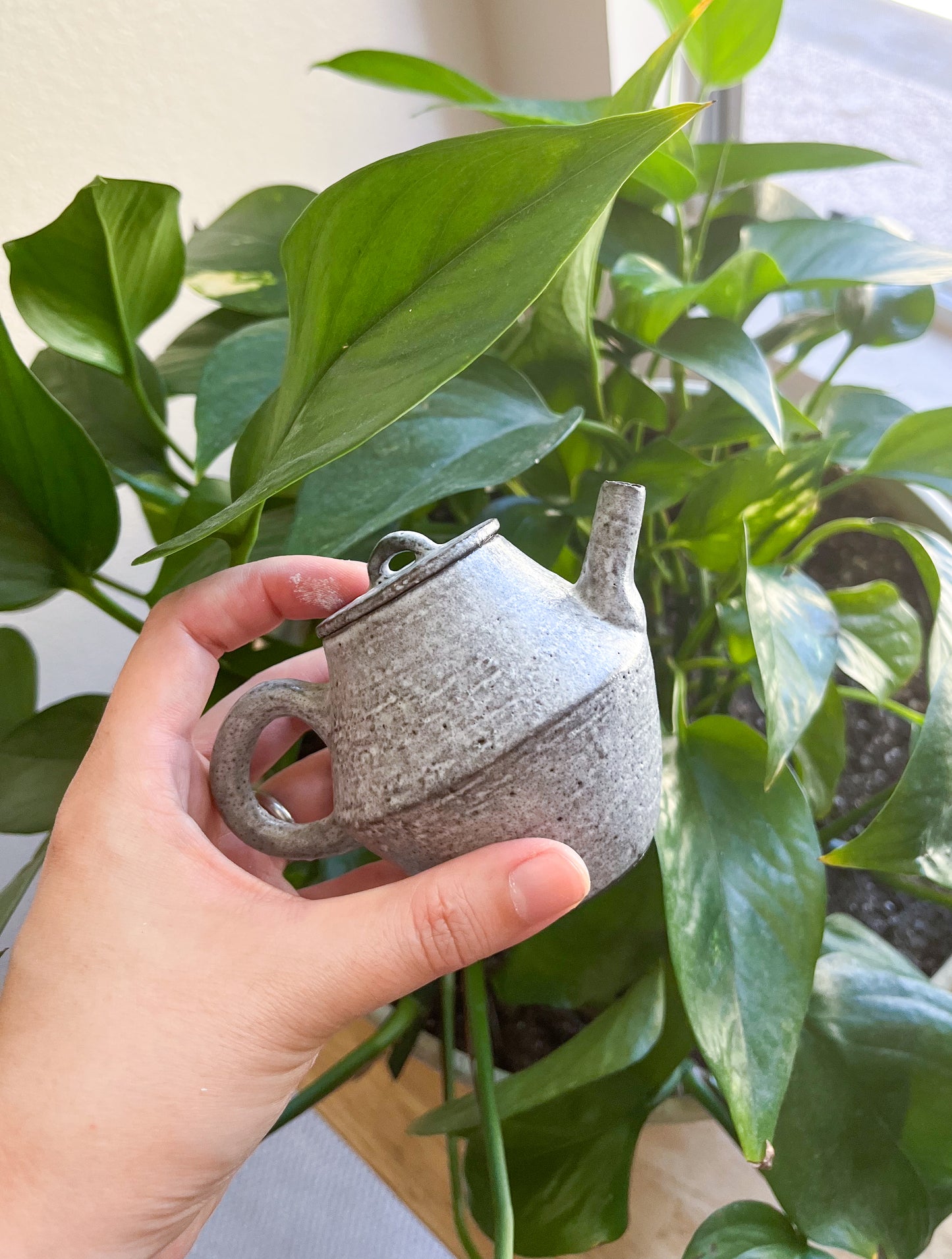 Handcrafted Woodfired Wabi Sabi Teapot (wood ash glaze)