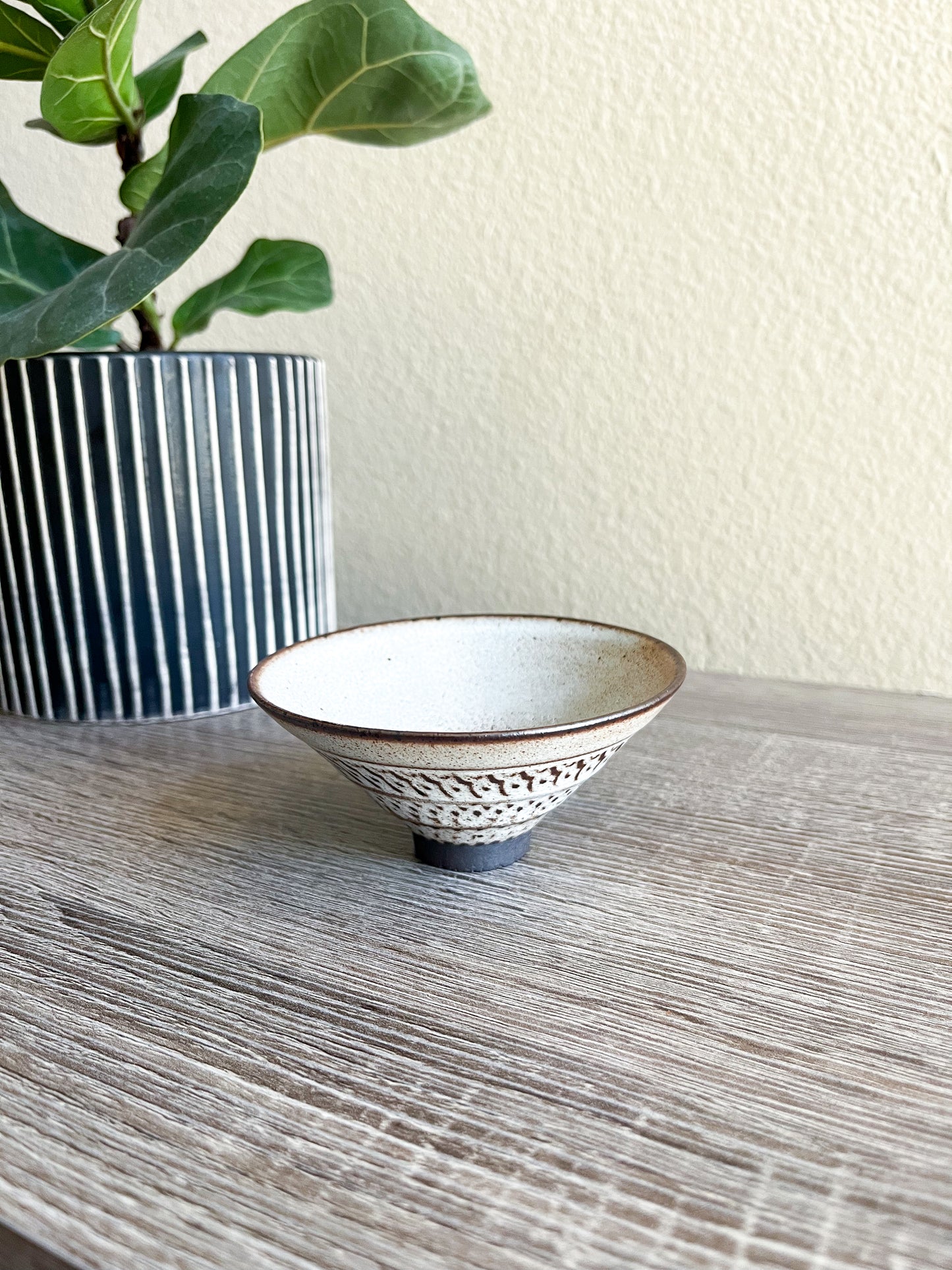 Handcrafted Woodfired Rough Clay Wabi Sabi Teacup (white)