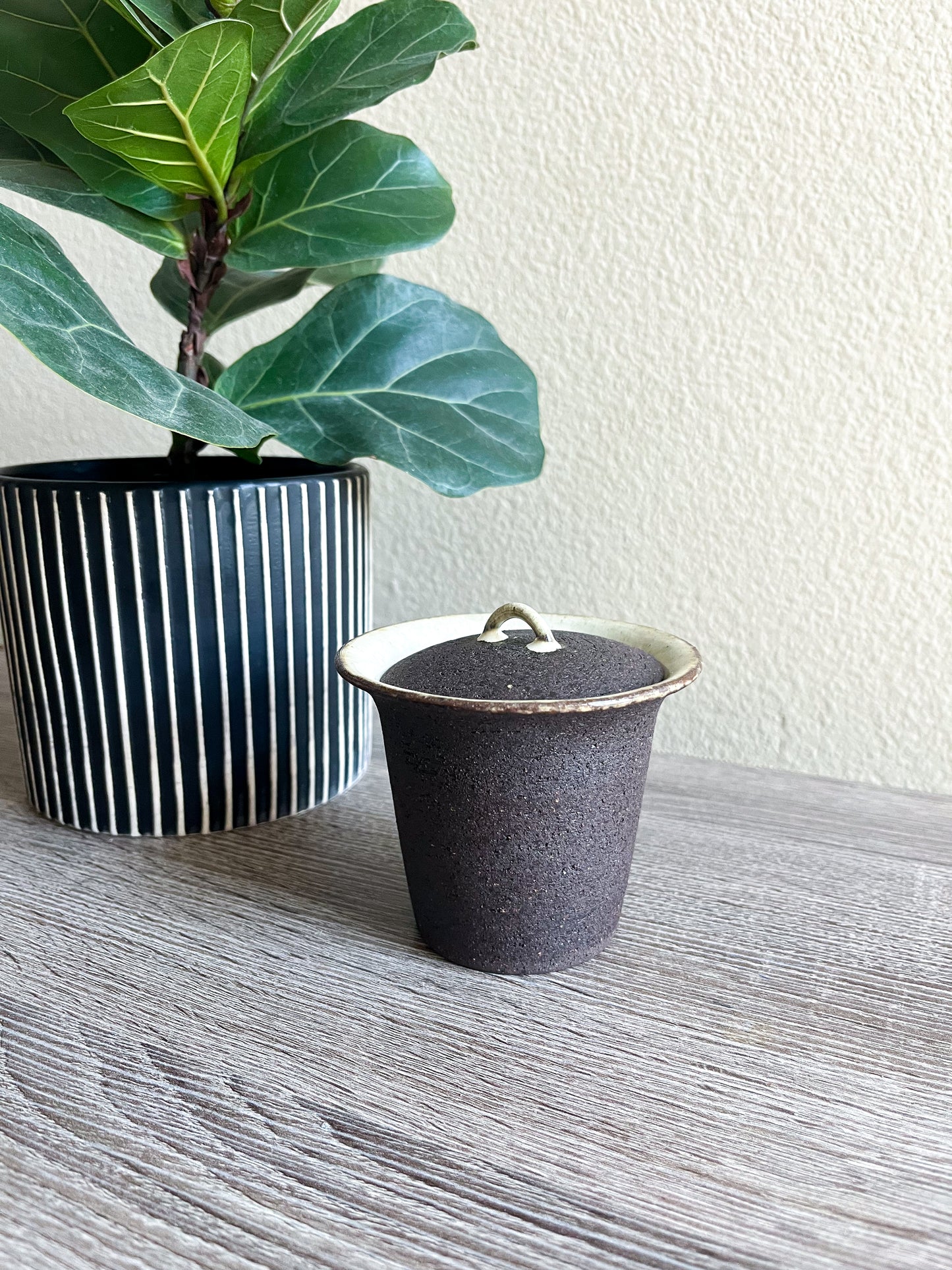 Handcrafted Wood-fired Shino-glaze Gaiwan Teaware