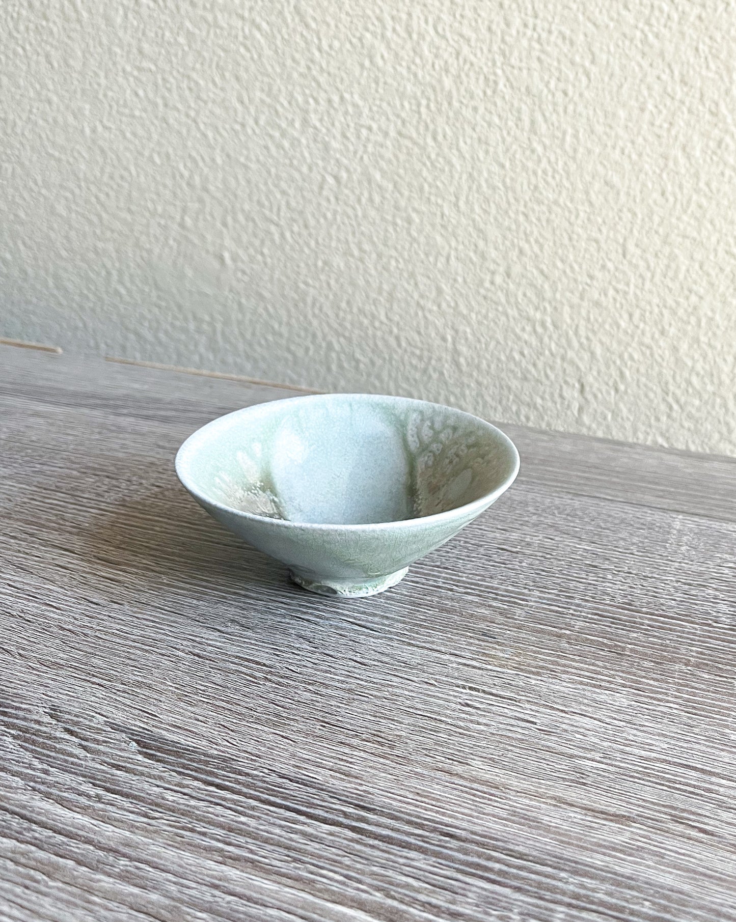 Handcrafted Woodfired Porcelain Teacup (natural ash glaze)