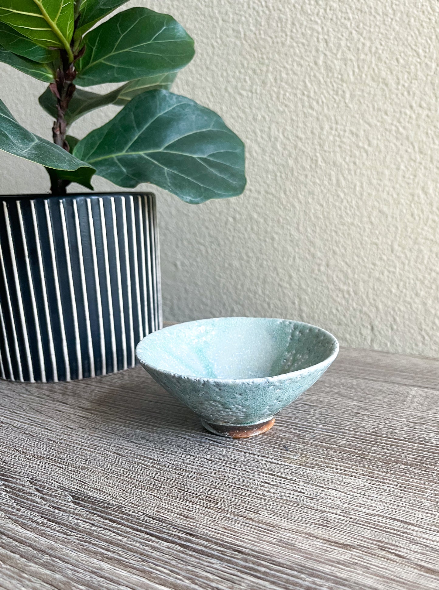 Handcrafted Woodfired Porcelain Teacup (natural ash glaze)