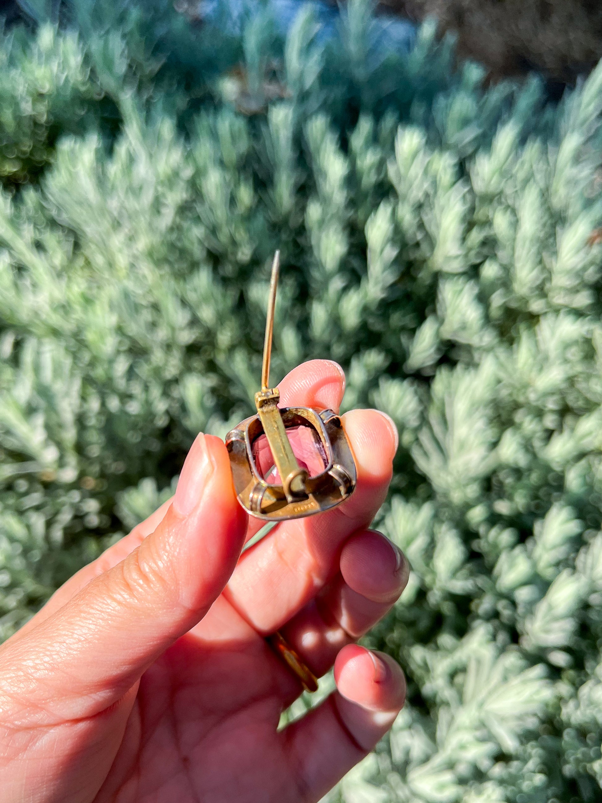 Antique Victorian Amethyst Seed Pearl Rose Gold Brooch (1880s UK) 9k gold (sustainable jewelry) antique jewelry, collectible jewelry, unique gift, gift for her, anniversary gift, witchy, gift idea, Siberian Amethyst, wild seed pearls