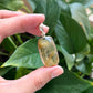 Golden Rutilated Crystal Silver Pendant, wire wrapped jewelry, handmade gift