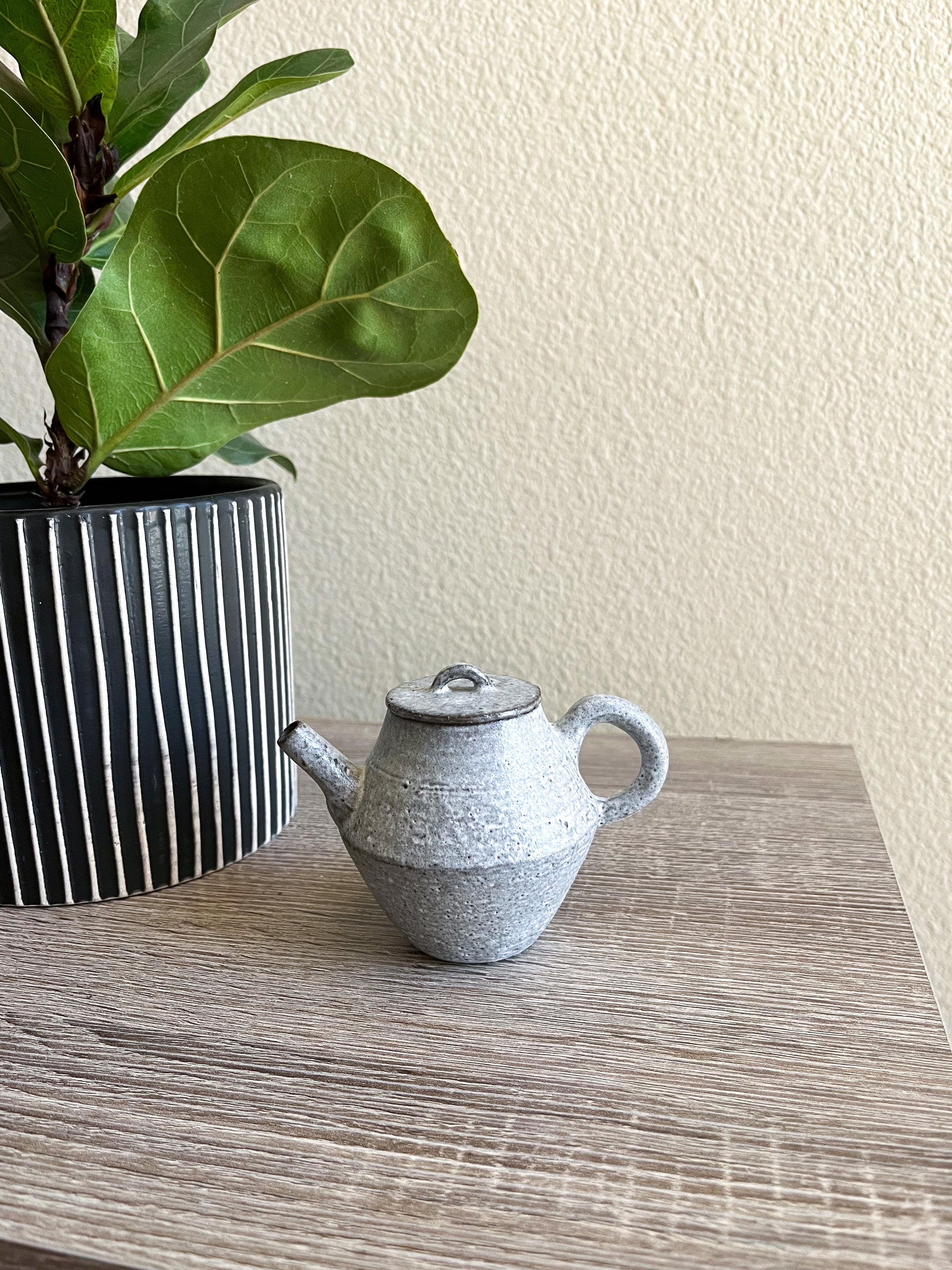 Handcrafted Woodfired Wabi Sabi Teapot (wood ash glaze)