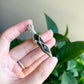 Genuine Moldavite Silver Pendant (3.7g Grade B) wire wrapped jewelry, handmade gift