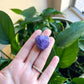 natural charoite pendant, heart shape crystal, handmade gift for her