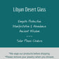 Genuine Libyan Desert Glass Silver Pendant #11