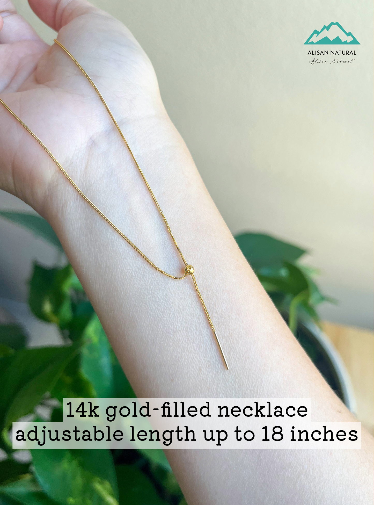 gold filled chain necklace (thin)