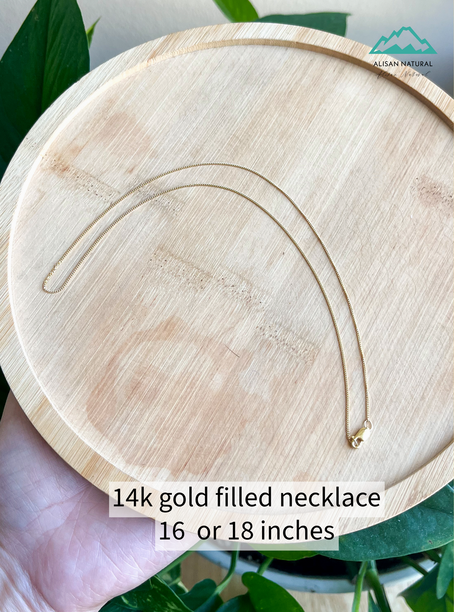 gold filled chain necklace (thin)