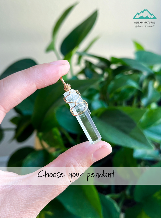 Natural Aquamarine Gold-Filled Pendant (choose your own) handmade gift for her