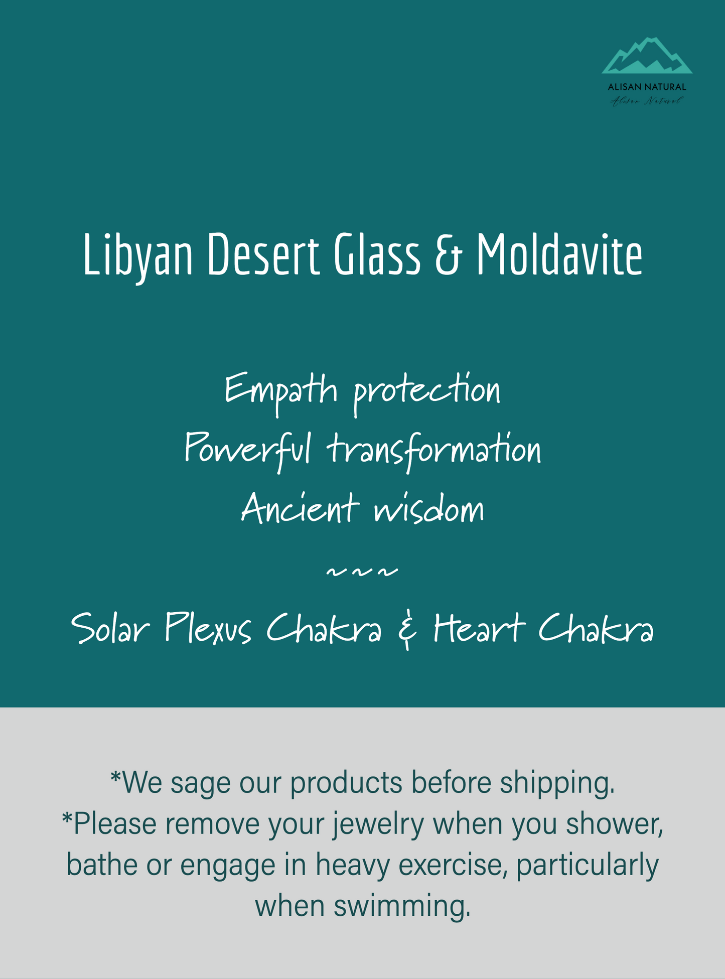 Genuine Libyan Desert Glass & Moldavite Silver Pendant #61