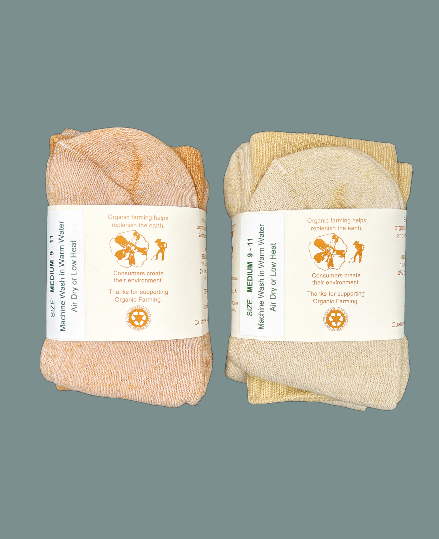 Unisex Soft Organic Cotton Socks (3 pairs)